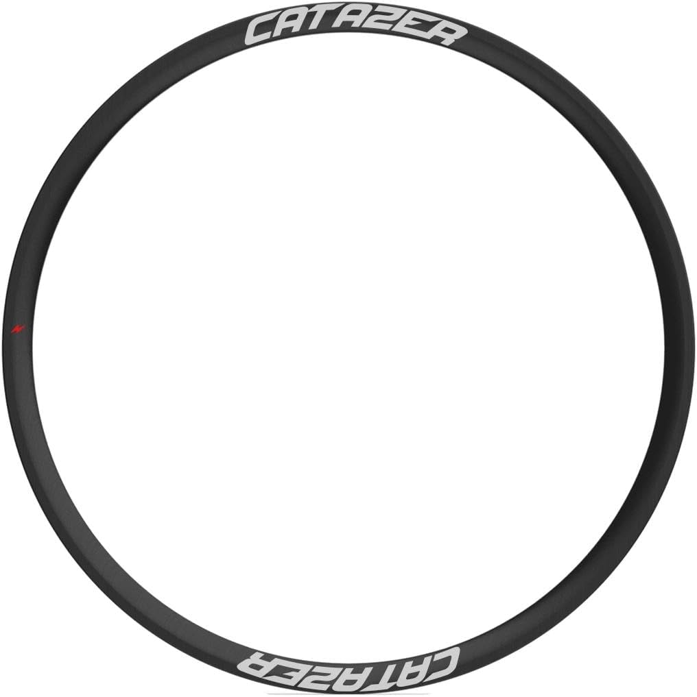 Customized Carbon Rim 700C 25mm, CATAZER 25/38/45/50/55mm Depth Asymmetric Rims Lightweight Durable Pursuing Speed for Professional Road Racing