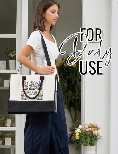 Bolsa Tote para mujer con cierre superior y correa de hombro miniatura 3