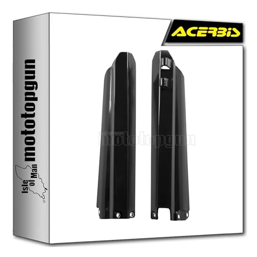 Couvercle de fourche Acerbis noir pour rouler en enduro avec votre Yamaha WR 125