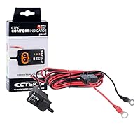 CTEK Indicator Panel 3.3M, Panel Mounted LED Indicator Showing Battery Charge Status Indicating When It's Time to Charge, for All 12V Lead-Acid Batteries, for Cars, Motorcycles & Other Vehicles