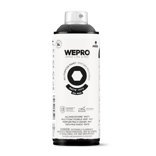 MTN WEPRO Solvent Mate RAL 9005 Negro Cosmos, Spray 400ml