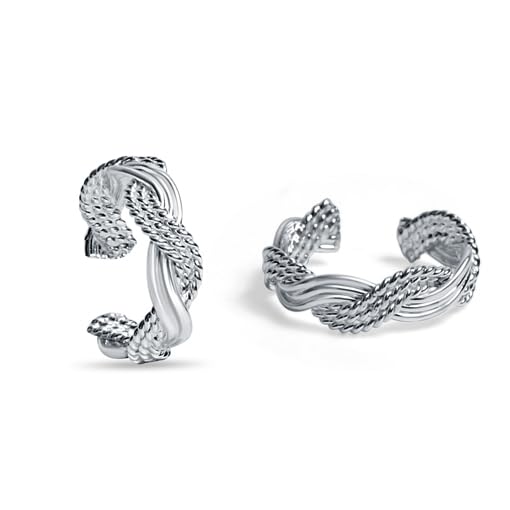 raajraani Pure 925 Sterling Silver Toe Ring for Women | Lipsa Toe Ring | Silver Finish, No Stone | Gift for Her (4 gms)-picture-49