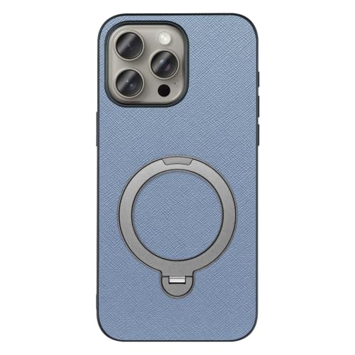 LOOF CASUAL MAG-RING ���U�[ ���^ �����O�t�� �X�}�z�P�[�X for iPhone 15 Pro Max �p �P�[�X �J�o�[ �����O �X�^���h �}�O�l�b�g �X�g���b�v�z�[�� �V���v�� �ϏՌ� �y�� [GRAY×�N���E�f�B�u���[]