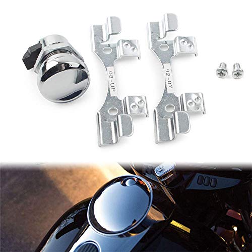 GZYF Druckknopf Tankdeckelverriegelung Kit Gas Öldeckel Tank Für Touring Electra Street Road Glide 1992-2016