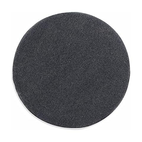 Mqing Round Cushion, Breathable Soft Detachable Memory Foam Seat Cushion Japanese-style Tatami Pad Suitable for Living Room Dining Room Office-diameter:35cm(14inch)-Dark gray Cover