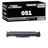 canon ir 1435 tambor 23.000 Páginas Pulpo Cartucho - Tambor Drum 051 Negro Compatible con Canon Drum 051 / Ref. 2170C001 - Valido para Impresoras i-SENSYS LBP 162dw / MF 260 / MF 264dw / MF267dw / MF269dw / LBP 160