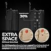Briggs & Riley Essential 22 2-Wheel Expandable Carry On - Luggage for Travel, Suitcases with Wheels, Softside Rolling Bag for Men & Women, Self-Repairing Zipper - Baseline Collection, Black