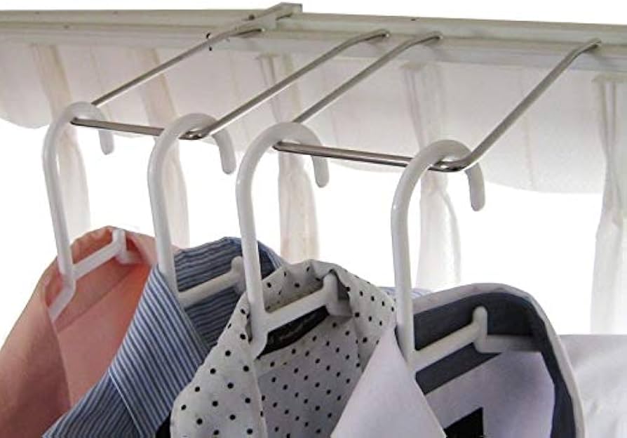 Amazon.co.jp: ダブルカーテンレール用 パーツ ハンガーラック2個組