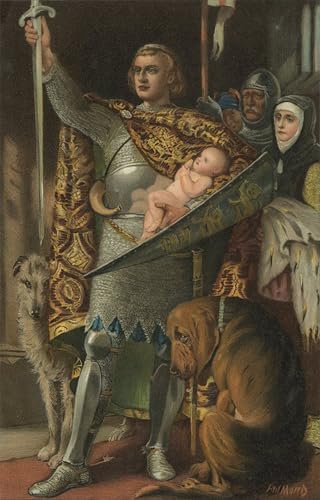 Pintura al óleo clásica de Eustace Stretton para llenar de elegancia el salón de casa 60x90cm