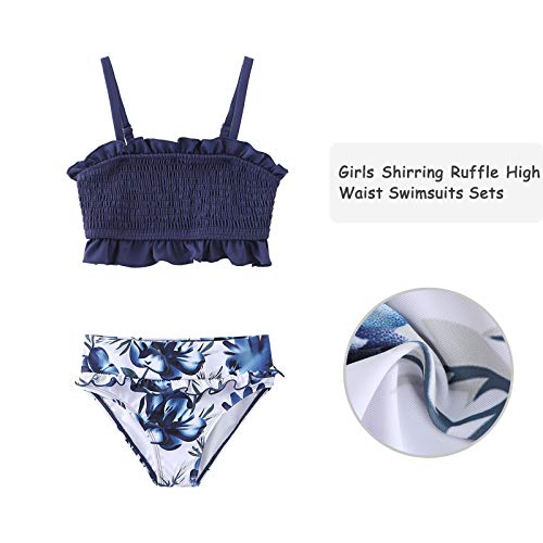 HowJoJo Girls Two Piece Swimsuit High Waist Bikini Bathing Suit Size 6/6t3