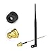 Produktbild Eightwood 868 MHz Antenne Kipp-und-Schwenkbar NFC RFID Antenne RP-SMA Stecker + RP-SMA Buchse Pigtail Kabel RG178 15cm 6inch für GSM Wireless WiFi Homematic CCU3 CCU2 CC1101 Ham Radio MEHRWEG
