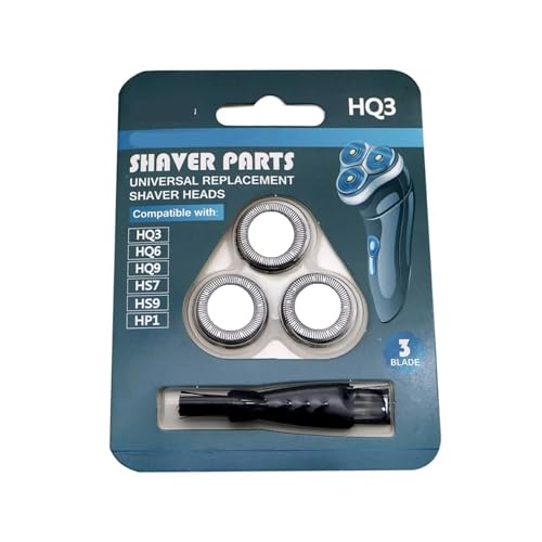 3�̃J�~�\���w�b�h�����p�V�F�[�o�[�w�b�h�APhilips HQ55 HQ56 HQ320 HQ322 HQ340 HQ4605 HQ906 HQ912 HQ914 HP1323 HP1327 HP1328�ɑΉ��A�d�C�J�~�\���A�N�Z�T���[(6pcs)