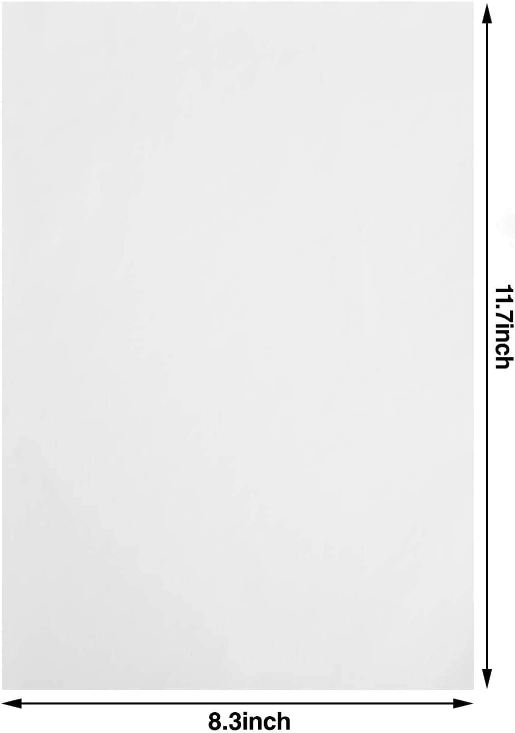 50 Sheets Carbon Paper White Graphite Paper Transfer Tracing Paper and 5 Pieces Ball Embossing Styluses for Wood, Paper, Canvas and Other Art Craft Surfaces (White-50)
