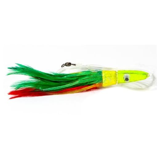 Boone Tuna Treat 6/0 Rigged Lure, Mexican Flag, 6-Inch