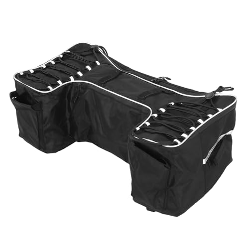Bolsa de carga para asiento de ATV con capacidad de 50L en tela negra impermeable para equipaje