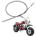 FVRITO 172cm 67 inch Rear Drum Brake Cable Line for 196cc 6.5 Hp Baja Heat Warrior Hensim Massimo MB165 MB200 Coleman Trail CT200U CT200U-EX BT200X Yerf-Dog Mini Bike Motorsports ATV Scooter Dirt Bike