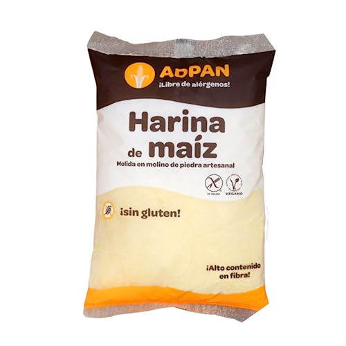 Adpan Harina De Maíz Molida En Molino De Piedra. Sin Gluten Ni Alérgenos. 1kg Adpan Harina De Maíz Molida En Molino De Piedra. Sin Gluten Ni Alérgenos. 1kg