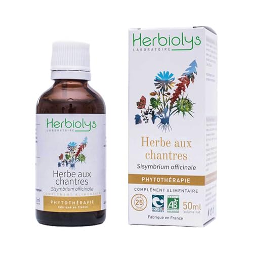 Herbiolys | Uittreksel van Verse Planten Bio | Zangerskruid (Erysimum officinale/Sisymbrium officinale) | Keelpijn | Bio Fytotherapie | 50 ml