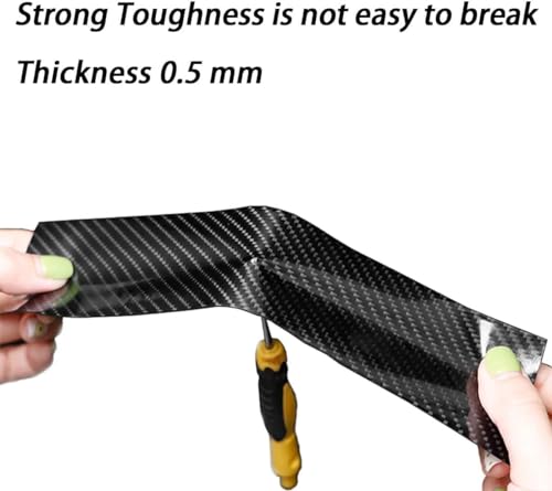 Image of 5D Carbon Fiber Car Door Edge Guard Tape, Anti-Collision Scratch Protector Strip Sticker for Door Sill, Rear Bumper & Side Edge Protection, Waterproof Automotive Accessories for Most Cars