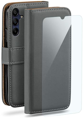 Protégez votre Samsung Galaxy A15 des rayures avec cet étui portefeuille gris