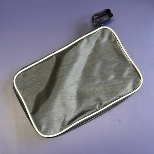 Table Tennis Paddle Racket Case PingPong Paddle Protective Cover（Multi-Style (Black Square)