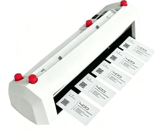 Cortadora automática de papel A4 para crear tarjetas de 90x54mm sin usar guillotina
