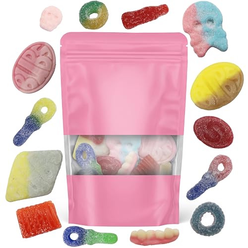 Swedish Bubs Candy Mix Variety Pack, Licorice Dizzy Skull Gummy Candy from Sweden, Chewy Sweet & Sour Skalle Diamond Rombs Godis Marshmallow Foam Ovals Pacifier Assortment – 1/4 LB Resealable Bag