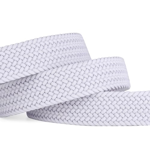 Image of 2pcs Men's Stretch Woven 1.3 inch Wide Elastic Braided Belts