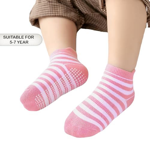 Image of MOMISY Baby Girl Boys children Non Slip Socks Toddlers Infant Warm Cotton Stretch Anti skid Socks-6 Pairs
