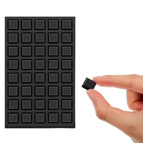Image of Chsoejuf 80PCS 13mm Square Self Adhesive Rubber Feet for Electronics