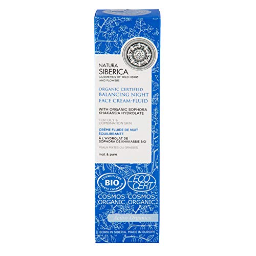 Natura Siberica Organic Certified Oily & Combination Skin, Balancing Night Face Cream-Fluid, transparent, 50 ml (Pack of 1) - Image 2