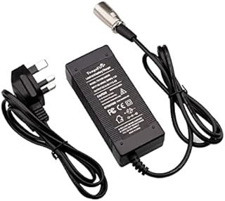 TangsFire 24V Charger 2AMP Mobility Scooter Charge 3-Pin XLR socket terminal For Wheelchair Motorcycle Lead-Acid Battery Lawn Mower Marine Boat Pride