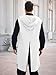 Runcati Renaissance Kostüm Herren Mittelalter Ärmellose Kapuzen Tunika Wikinger Weste Umhang Halloween Karneval Cosplay Oberteile Vintage Kapuzenmantel, Weiß, M