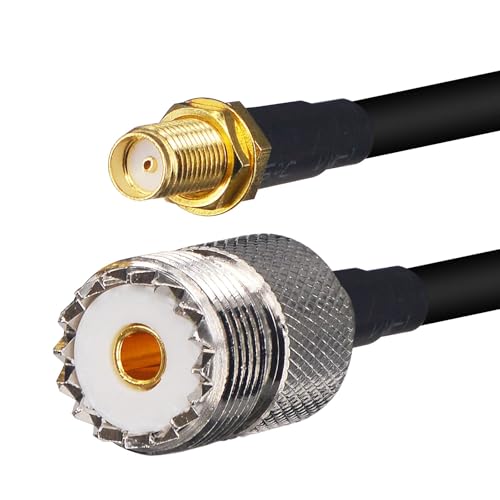 Cable coaxial adaptador UHF hembra a SMA hembra 2 m miniatura 4
