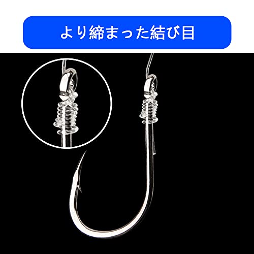 釣りフック 釣具 400個セット(10種サイズ3-12番) 釣り針