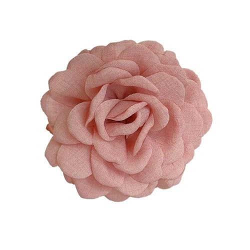 Maluanlrye 2PCS Flower Women's Hair Claws Clip,Fashion Headwear Elegant Lady Fabric Rose Flower Hair Claw Hairpin Women Girls Accessories (Red & Black)