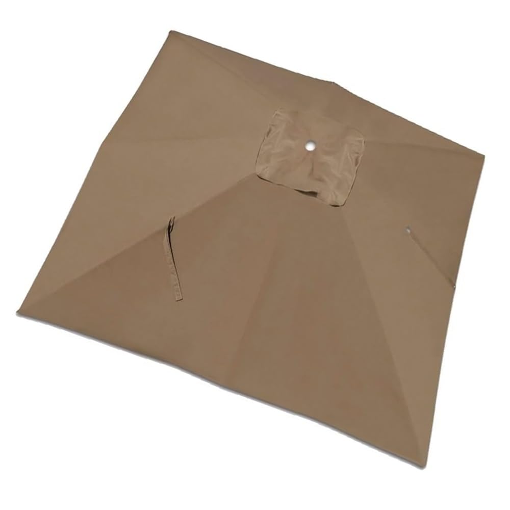 Copertura impermeabile per ombrellone da giardino da 2,7 m, resistente ai raggi UV, per ombrelloni da esterno a 8 stecche, protezione durevole e resistente alle intemperie, colore bianco