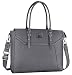 MOSISO 15.6-17 inch Women Laptop Tote Bag with Shockproof Compartment, Gray