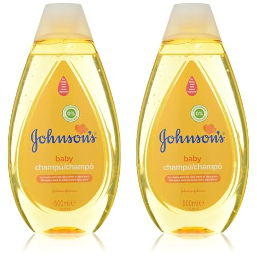 Champú Johnson's Baby, fórmula suave para un cabello luminoso, sedoso y nutrido, pack doble 500 ml.