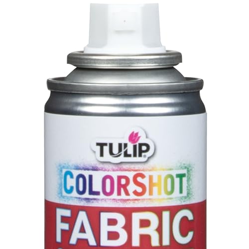Tulip ColorShot Instant Fabric Spray Paint, Permanent Color Spray-On Fabric Paint, 3oz, Red
