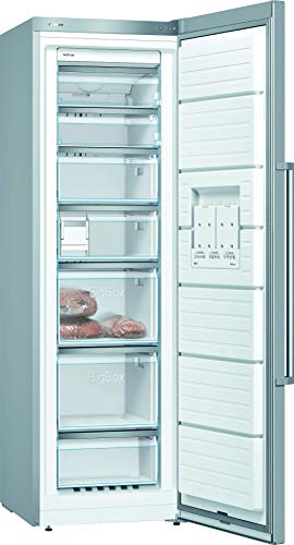 Bosch GSN36BIFV Serie 6 Gefrierschrank, 186 x 60 cm, 242 L, NoFrost nie wieder abtauen, BigBox Platz für großes Gefriergut, FreshSense für konstante Innentemperatur, IceTwister Eiswürfelbehälter