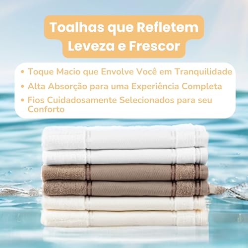 Kit 6 Toalhas Lavabo Social de Mão p/Bordar - Toalhinha Manicure Mão e Pé Fitness Academia - 100% Al
