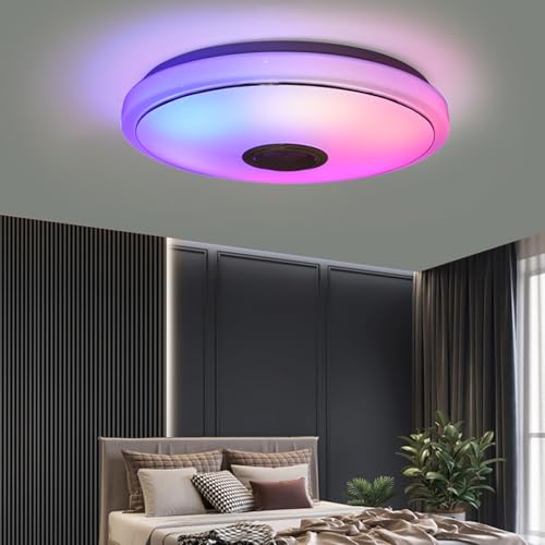 LED plafonnier avec télécommande et app contrôle pour un éclairage RGB - 7