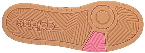 adidas Originals Unisex-Child Hoops 3.0 Mid, Black/Pink Fusion/White, 5.54