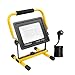 Faretto LED da Cantiere 100W,Faretto LED Portatile con Cavo di Alimentazione da 3m e Spina,6500K Bianco Lampada LED Esterni,Faro Luce LED Portatile Impermeabile IP66 per Garage, Giardino, Cantiere