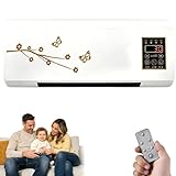 Enfriamiento Rápido. Aire Acondicionado Portátil De Pared De Doble Modo, Ideal Para Todas Las Estaciones, Con Control Remoto Y Temporizador (#A)