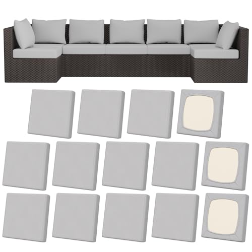 Large Patio Outdoor Cushion Covers, Stretch Couch Chair Furniture Slipcover