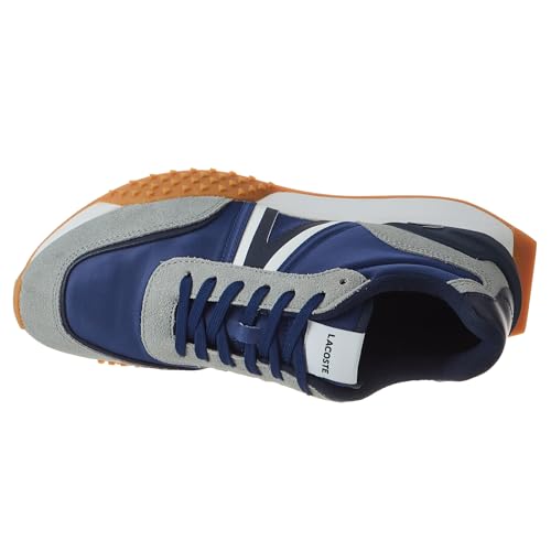Lacoste Mens L-Spin Deluxe Sneaker, NVY/DK Gry, 84
