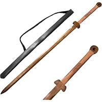 Amazon | Sutenno 中国風木剣 漢剣 両手剣 鞘付き 全長100cm 居合刀