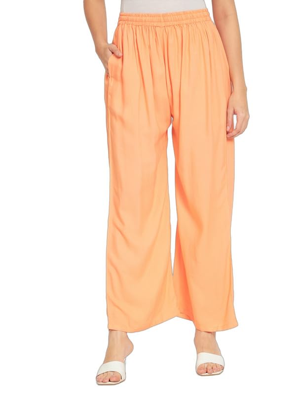 Image of Soft Colors Women Regular Fit Pocket Palazzo